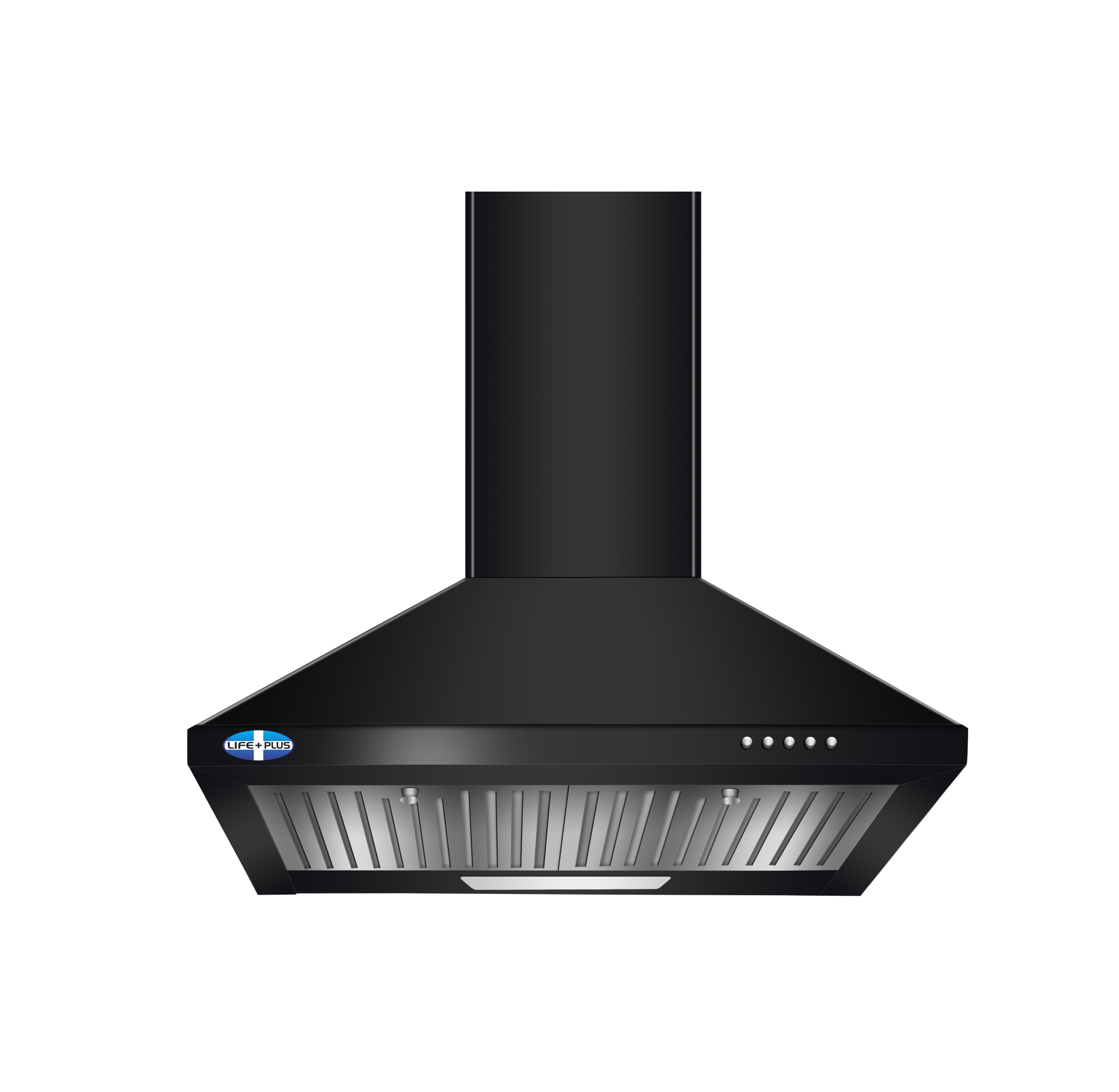 Electric Kitchen Chimney, Pyramid Shape Double Baffle filter Italian Motor 60cm 850 m3/h -(Venus BK 850)